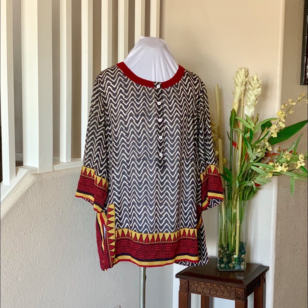 Soft Surroundings Tribal Geometric Tunic